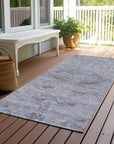 LOOMLAN Rugs Malia Blue Washable Indoor-Outdoor Rug