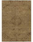 LOOMLAN Rugs Malia Brown Washable Indoor-Outdoor Rug