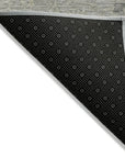 LOOMLAN Rugs Malia Gray Washable Indoor-Outdoor Rug