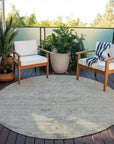 LOOMLAN Rugs Malia Gray Washable Indoor-Outdoor Rug