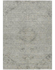LOOMLAN Rugs Malia Gray Washable Indoor-Outdoor Rug