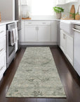 LOOMLAN Rugs Malia Green Washable Indoor-Outdoor Rug