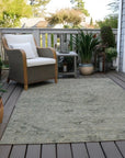 LOOMLAN Rugs Malia Green Washable Indoor-Outdoor Rug