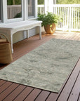 LOOMLAN Rugs Malia Green Washable Indoor-Outdoor Rug
