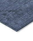 LOOMLAN Rugs Malia Navy Washable Indoor-Outdoor Rug