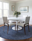 LOOMLAN Rugs Malia Navy Washable Indoor-Outdoor Rug