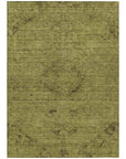 LOOMLAN Rugs Malia Olive Washable Indoor-Outdoor Rug