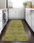 LOOMLAN Rugs Malia Olive Washable Indoor-Outdoor Rug