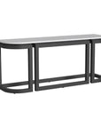 Malibu Aluminum Framed Outdoor Console Table - LOOMLAN - Sunset West - Outdoor Console Tables
