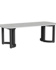 Malibu Aluminum Framed Outdoor Dining Table - LOOMLAN - Sunset West - Outdoor Dining Tables