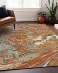 LOOMLAN Rugs Malika Paprika Washable Indoor-Outdoor Rug