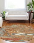 LOOMLAN Rugs Malika Paprika Washable Indoor-Outdoor Rug