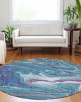 LOOMLAN Rugs Malika Teal Washable Indoor-Outdoor Rug