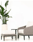 Marbella Sunbrella Outdoor Ottoman - LOOMLAN - Sunset West - Outdoor Ottomans