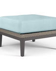 Marbella Sunbrella Outdoor Ottoman - LOOMLAN - Sunset West - Outdoor Ottomans