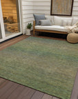 LOOMLAN Rugs Maria Green Washable Indoor-Outdoor Rug