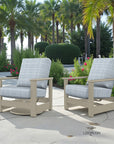 Leeward Deep Seat Swivel Hidden Motion Arm Chair