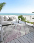 LOOMLAN Rugs Marisse Purple Washable Indoor-Outdoor Rug