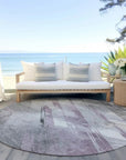 LOOMLAN Rugs Marisse Purple Washable Indoor-Outdoor Rug