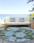 LOOMLAN Rugs Maroque Blue Washable Indoor-Outdoor Rug