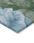 LOOMLAN Rugs Maroque Blue Washable Indoor-Outdoor Rug