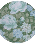 LOOMLAN Rugs Maroque Blue Washable Indoor-Outdoor Rug