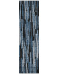 LOOMLAN Rugs Marrah Blue Washable Indoor-Outdoor Rug