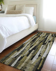 LOOMLAN Rugs Marrah Brown Washable Indoor-Outdoor Rug
