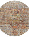 LOOMLAN Rugs Martha Orange Washable Indoor-Outdoor Rug