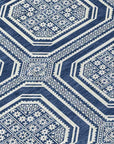 LOOMLAN Rugs Maruna Blue Washable Indoor-Outdoor Rug