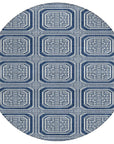 LOOMLAN Rugs Maruna Blue Washable Indoor-Outdoor Rug