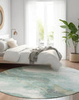 Marvelle Teal Washable Indoor - Outdoor Rug - LOOMLAN - LOOMLAN Rugs - Outdoor Rugs