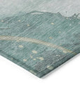 Marvelle Teal Washable Indoor - Outdoor Rug - LOOMLAN - LOOMLAN Rugs - Outdoor Rugs