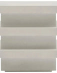 Seasonal Living Meditation Block Tall - White Outdoor Accent Table