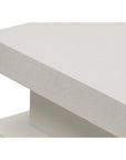 Seasonal Living Meditation Block Tall - White Outdoor Accent Table