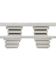 Seasonal Living Meditation Rectangle White Outdoor Dining Table
