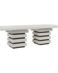 Seasonal Living Meditation Rectangle White Outdoor Dining Table