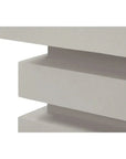 Meditation Square White Outdoor Coffee Table - LOOMLAN - Seasonal Living - Outdoor Coffee Tables