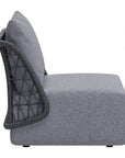 Mekan Gray Armless Accent Chair - LOOMLAN - Zuo Modern - Outdoor Accent Chairs