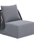 Mekan Gray Armless Accent Chair - LOOMLAN - Zuo Modern - Outdoor Accent Chairs