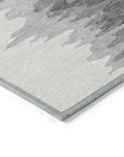 LOOMLAN Rugs Meleya Black Washable Indoor-Outdoor Rug