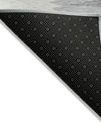 LOOMLAN Rugs Meleya Black Washable Indoor-Outdoor Rug