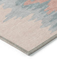 LOOMLAN Rugs Meleya Coral Washable Indoor-Outdoor Rug