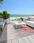 LOOMLAN Rugs Meleya Coral Washable Indoor-Outdoor Rug