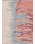 LOOMLAN Rugs Meleya Coral Washable Indoor-Outdoor Rug
