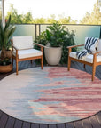 LOOMLAN Rugs Meleya Coral Washable Indoor-Outdoor Rug