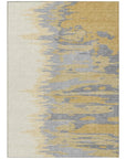LOOMLAN Rugs Meleya Gold Washable Indoor-Outdoor Rug