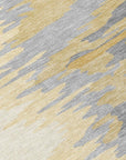 LOOMLAN Rugs Meleya Gold Washable Indoor-Outdoor Rug