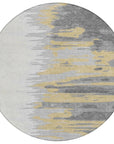 LOOMLAN Rugs Meleya Gray Washable Indoor-Outdoor Rug