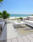 LOOMLAN Rugs Meleya Gray Washable Indoor-Outdoor Rug